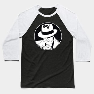 DICK TRACY (Circle Black and White) Baseball T-Shirt